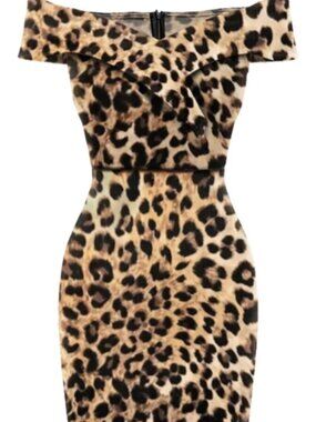 Retro Stage 60's Leopard Dress